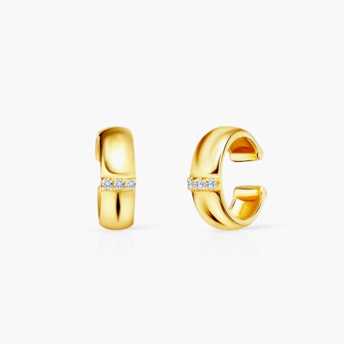 Kolczyki Savicki: srebrne pozłacane, cyrkonie